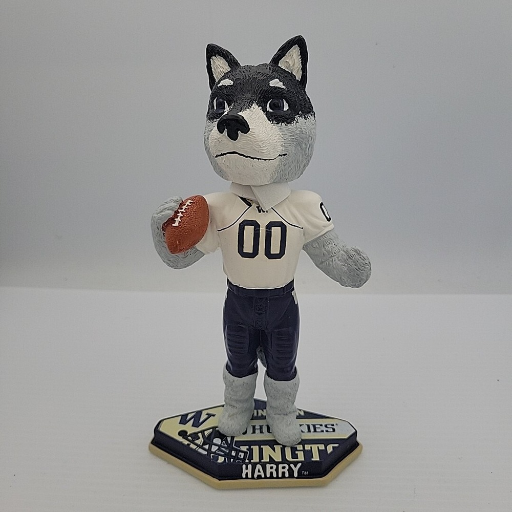 Washington Huskies Mascot Harry the Husky Bobblehead NCAA Forever‎ Collectibles